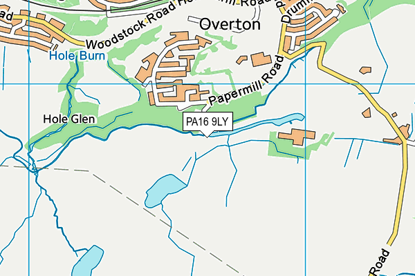 PA16 9LY map - OS VectorMap District (Ordnance Survey)