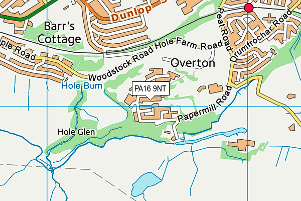 PA16 9NT map - OS VectorMap District (Ordnance Survey)