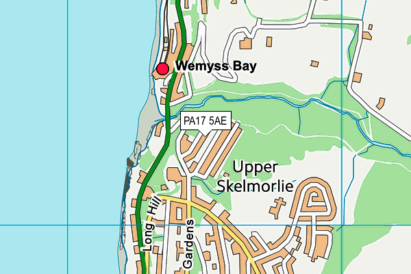 PA17 5AE map - OS VectorMap District (Ordnance Survey)