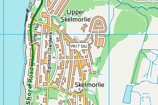 PA17 5AJ map - OS VectorMap District (Ordnance Survey)