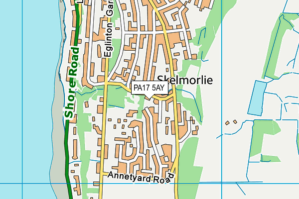 PA17 5AY map - OS VectorMap District (Ordnance Survey)