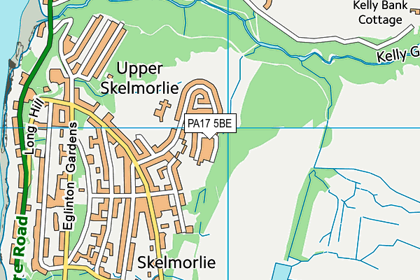 PA17 5BE map - OS VectorMap District (Ordnance Survey)