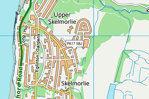 PA17 5BJ map - OS VectorMap District (Ordnance Survey)