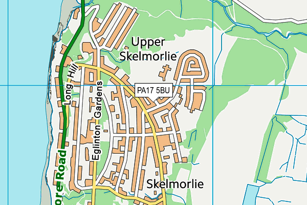PA17 5BU map - OS VectorMap District (Ordnance Survey)