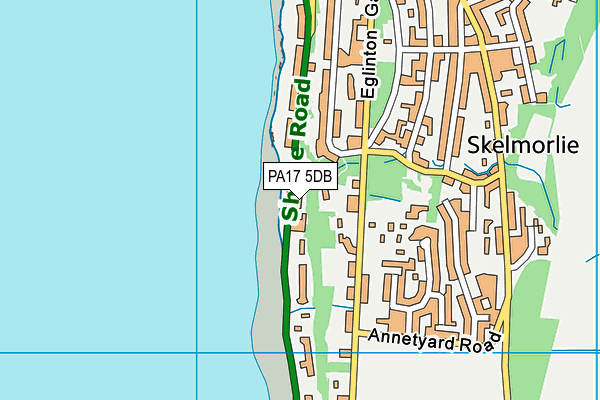 PA17 5DB map - OS VectorMap District (Ordnance Survey)
