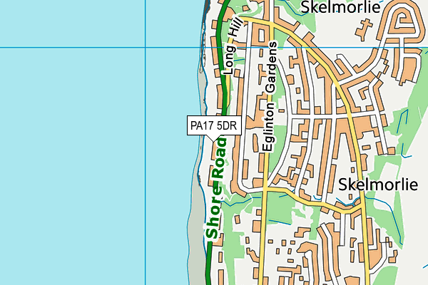 PA17 5DR map - OS VectorMap District (Ordnance Survey)