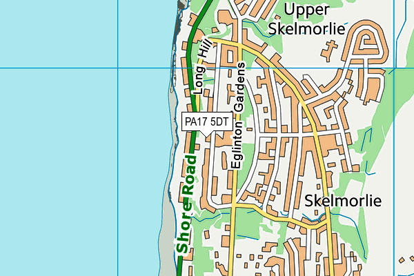 PA17 5DT map - OS VectorMap District (Ordnance Survey)