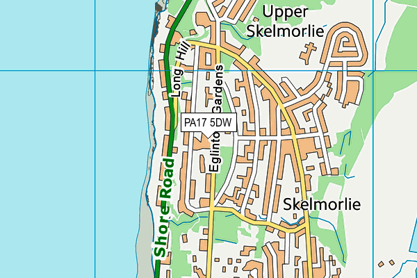 PA17 5DW map - OS VectorMap District (Ordnance Survey)