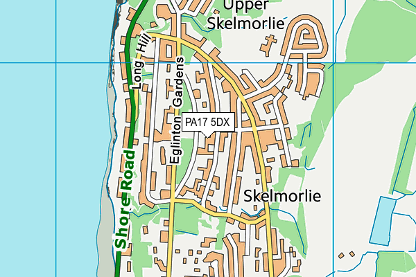 PA17 5DX map - OS VectorMap District (Ordnance Survey)