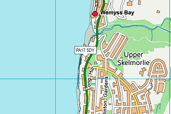 PA17 5DY map - OS VectorMap District (Ordnance Survey)