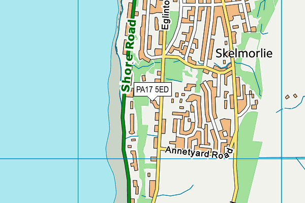 PA17 5ED map - OS VectorMap District (Ordnance Survey)