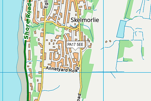 PA17 5EE map - OS VectorMap District (Ordnance Survey)