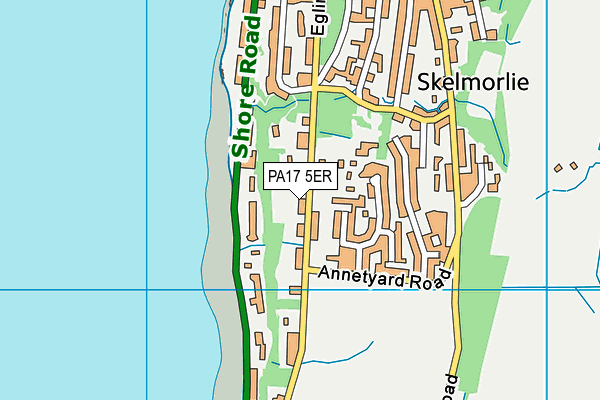 PA17 5ER map - OS VectorMap District (Ordnance Survey)