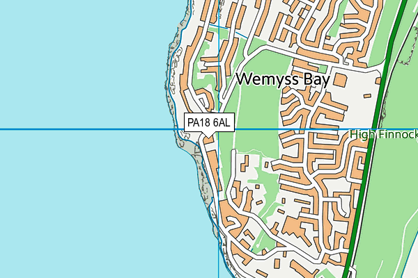 PA18 6AL map - OS VectorMap District (Ordnance Survey)