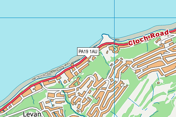 PA19 1AU map - OS VectorMap District (Ordnance Survey)