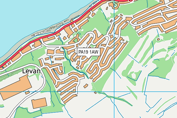 PA19 1AW map - OS VectorMap District (Ordnance Survey)