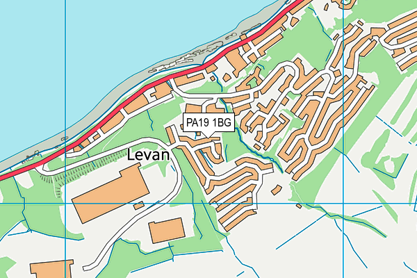 PA19 1BG map - OS VectorMap District (Ordnance Survey)