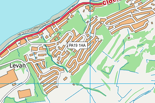 PA19 1HA map - OS VectorMap District (Ordnance Survey)