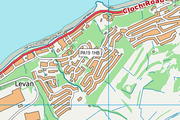 PA19 1HB map - OS VectorMap District (Ordnance Survey)