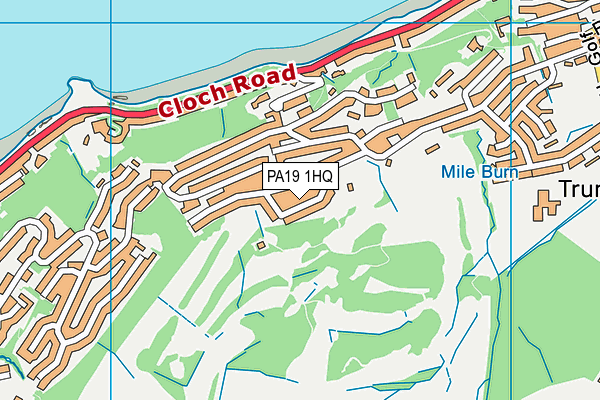PA19 1HQ map - OS VectorMap District (Ordnance Survey)