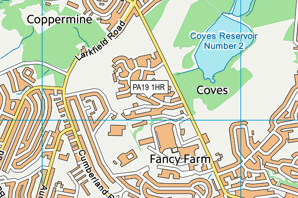 PA19 1HR map - OS VectorMap District (Ordnance Survey)