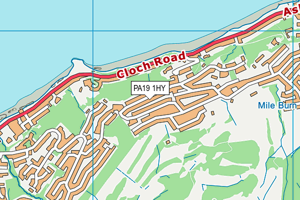 PA19 1HY map - OS VectorMap District (Ordnance Survey)