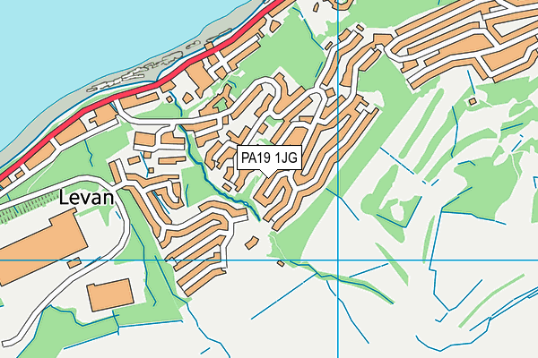 PA19 1JG map - OS VectorMap District (Ordnance Survey)