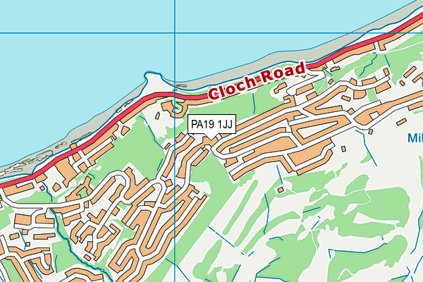 PA19 1JJ map - OS VectorMap District (Ordnance Survey)