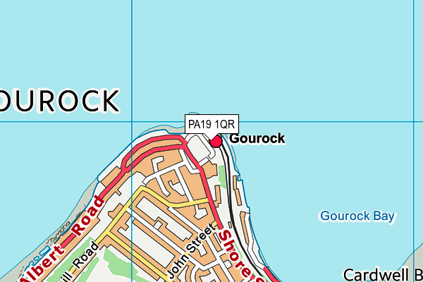 PA19 1QR map - OS VectorMap District (Ordnance Survey)