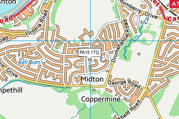 PA19 1TQ map - OS VectorMap District (Ordnance Survey)