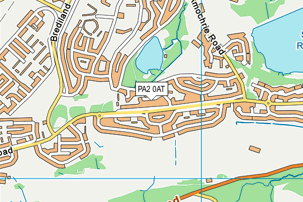 PA2 0AT map - OS VectorMap District (Ordnance Survey)