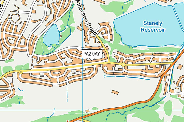 PA2 0AY map - OS VectorMap District (Ordnance Survey)