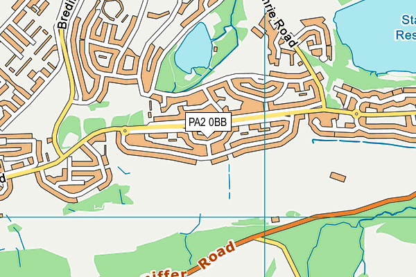 PA2 0BB map - OS VectorMap District (Ordnance Survey)