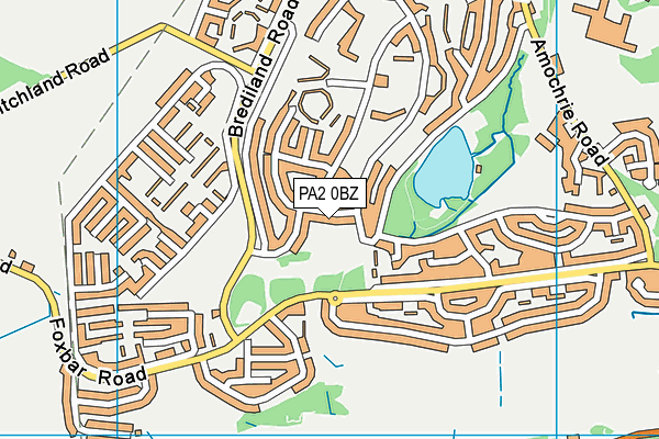 PA2 0BZ map - OS VectorMap District (Ordnance Survey)