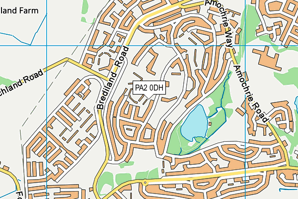 PA2 0DH map - OS VectorMap District (Ordnance Survey)