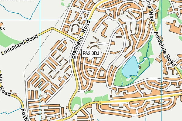 PA2 0DJ map - OS VectorMap District (Ordnance Survey)