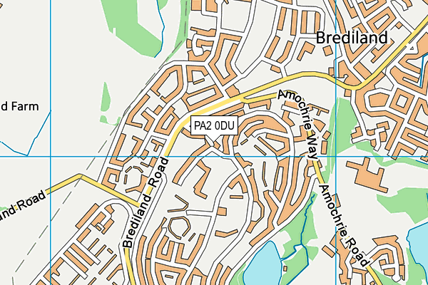 PA2 0DU map - OS VectorMap District (Ordnance Survey)