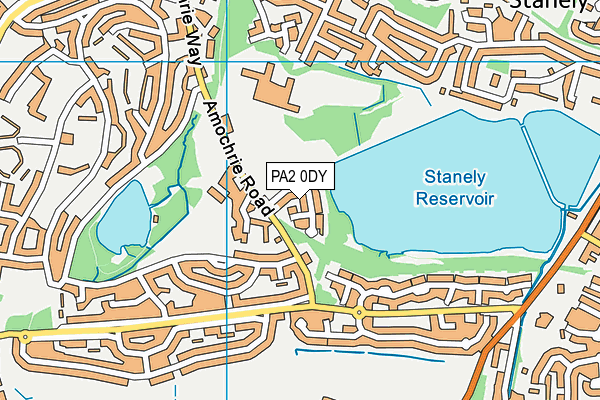 PA2 0DY map - OS VectorMap District (Ordnance Survey)