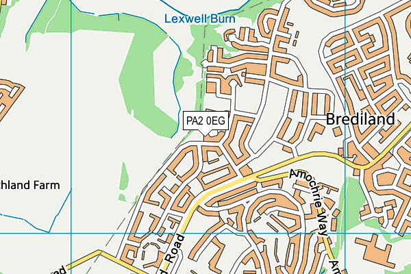 PA2 0EG map - OS VectorMap District (Ordnance Survey)