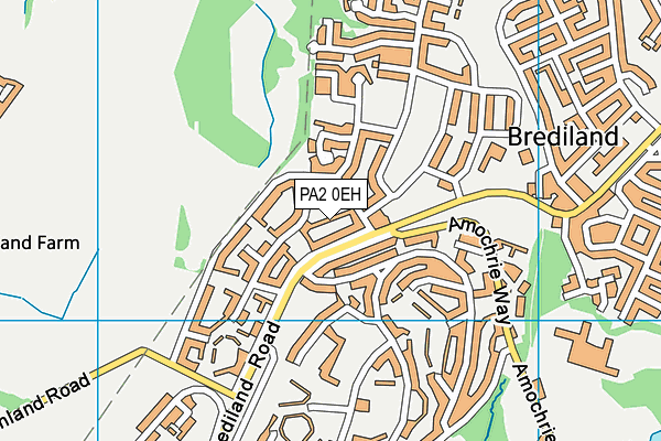 PA2 0EH map - OS VectorMap District (Ordnance Survey)