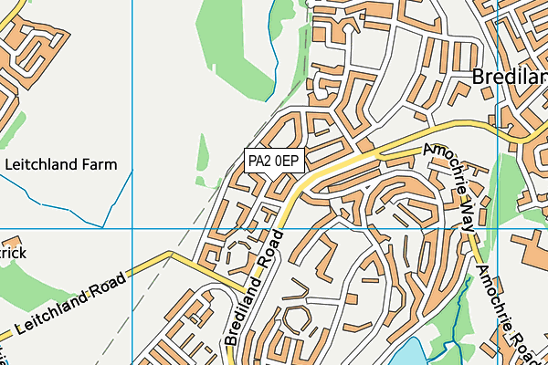 PA2 0EP map - OS VectorMap District (Ordnance Survey)