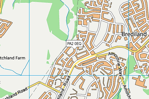 PA2 0EQ map - OS VectorMap District (Ordnance Survey)