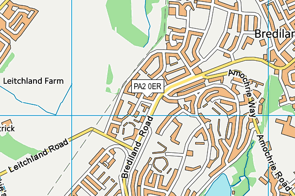 PA2 0ER map - OS VectorMap District (Ordnance Survey)