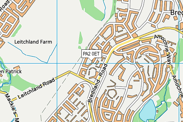 PA2 0ET map - OS VectorMap District (Ordnance Survey)
