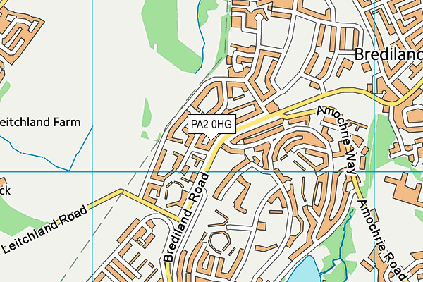 PA2 0HG map - OS VectorMap District (Ordnance Survey)