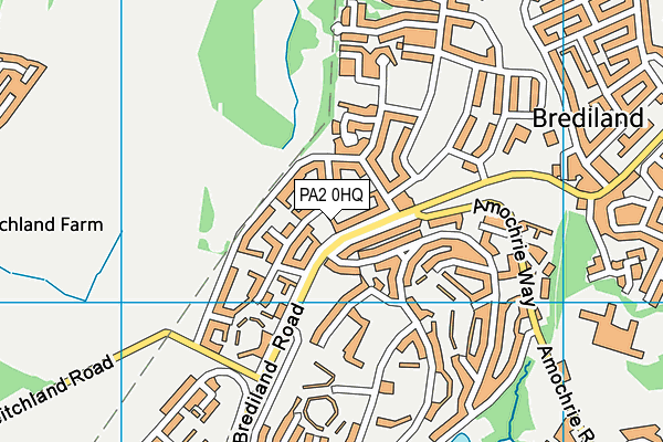 PA2 0HQ map - OS VectorMap District (Ordnance Survey)