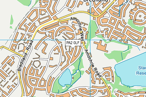 PA2 0LF map - OS VectorMap District (Ordnance Survey)