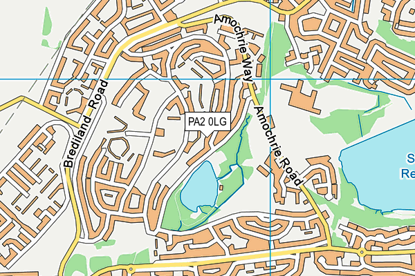 PA2 0LG map - OS VectorMap District (Ordnance Survey)