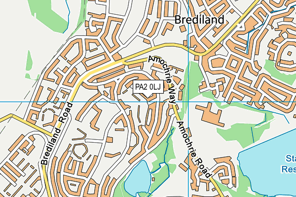 PA2 0LJ map - OS VectorMap District (Ordnance Survey)