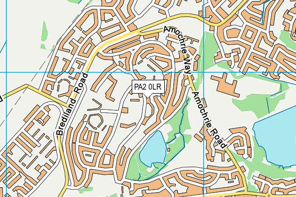 PA2 0LR map - OS VectorMap District (Ordnance Survey)